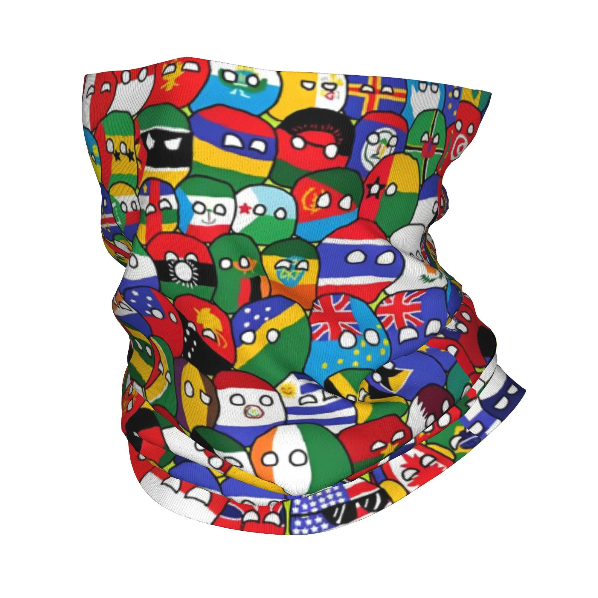 

Пользовательские Countryball мультфильм художественные комиксы Пондбол горячая бандана на шею гетры для бега на лыжах женский и мужской шарф с запахом Балаклава теплее