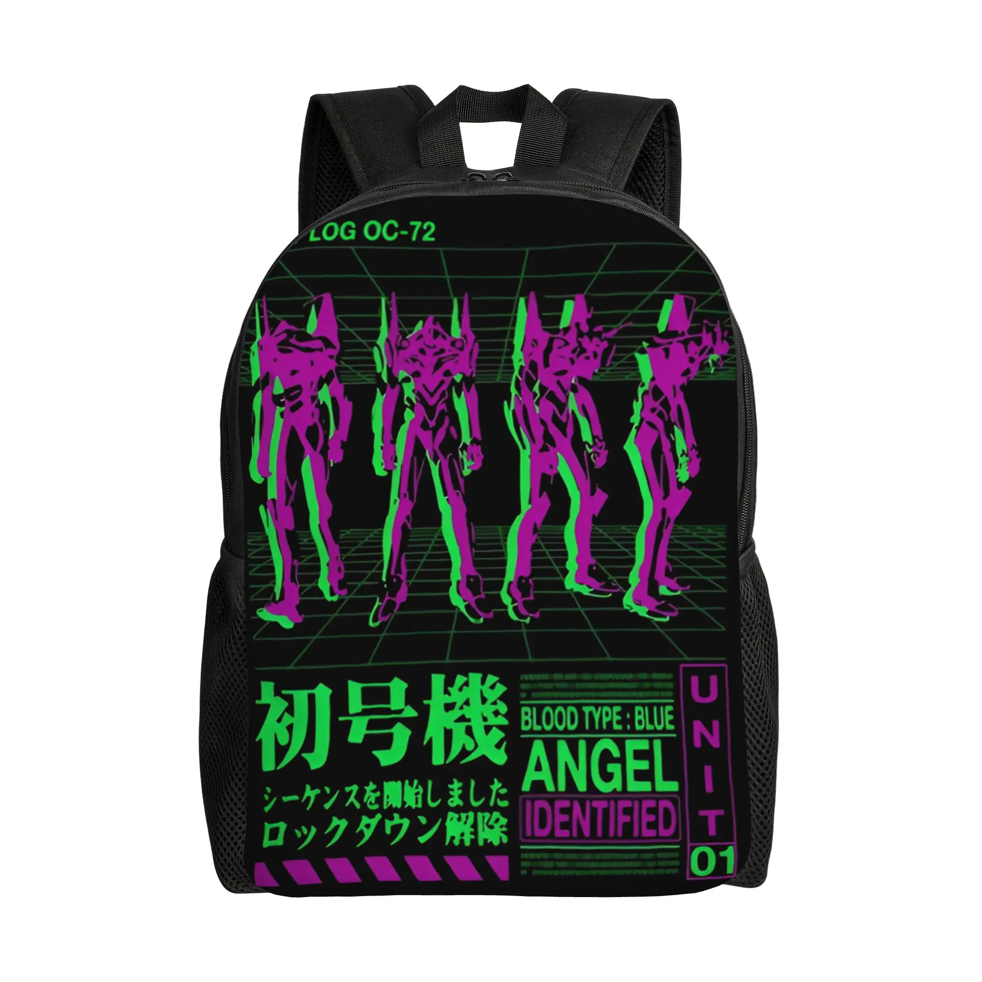 

Custom E-Evangelions Backpack for Women Men Waterproof School College Mecha Style Doomsday Animation Bag Printing Bookbags