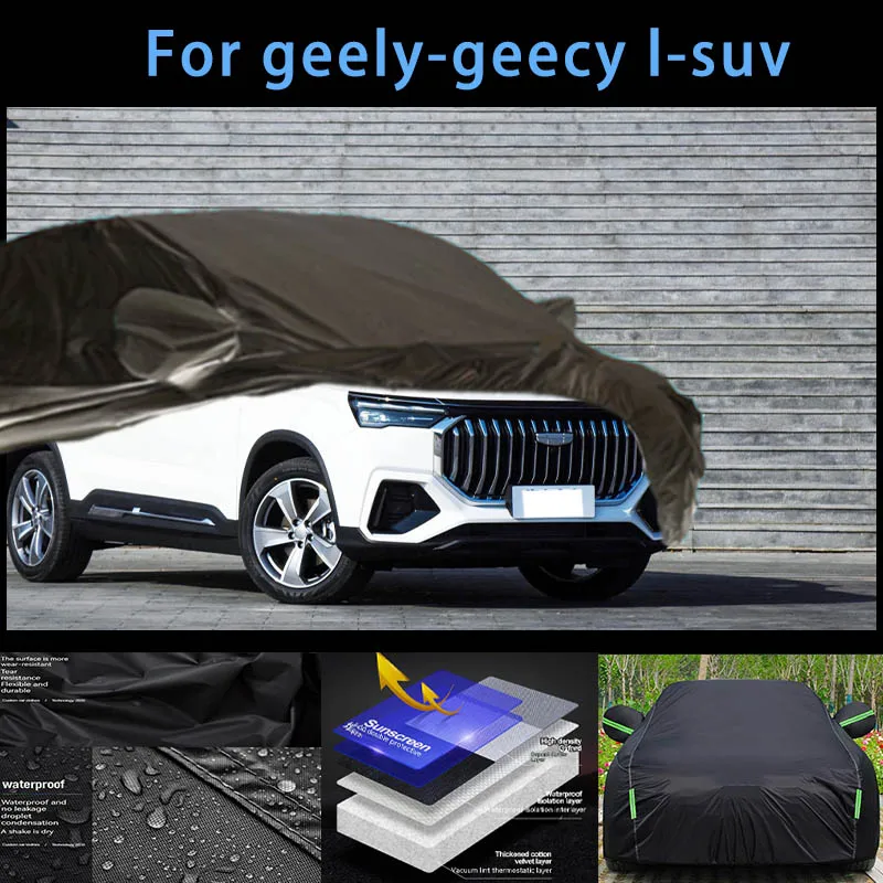 

For geely-geecy l-suv Outdoor Protection Full Car Covers Snow Cover Sunshade Waterproof Dustproof Exterior Car accessories