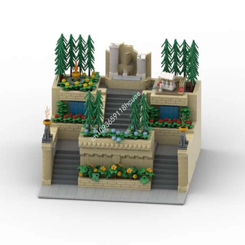 

1591 шт. MOC римский памятник, строительные блоки, игрушка на день рождения, Рождество, подарочная игрушка для развития терпения и концентрации