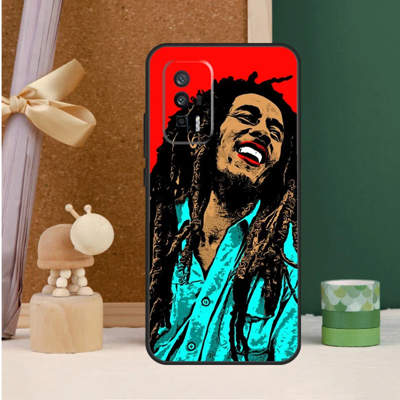 Bob Marley Case For Xiaomi 14 11T 12T 13T Pro 12 13 Lite POCO X6 Pro X3 X4 X5 F3 M5s M6 F5 Pro Cover