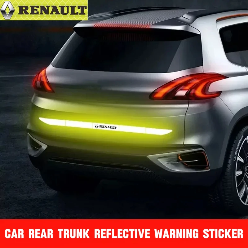 

Car Sticker Reflective Warning Safety Tape Anti Collision Warning Reflective Stickers Automobile Trunk Reflectante For Renault