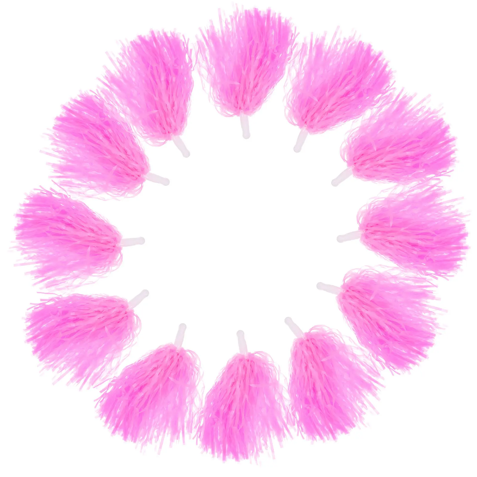 

Набор из 12 металлических пластиковых помпонов с ручками для чирлидинга, спортивных игр, танцевальных коллективов, фанатов, реквизит для выступлений