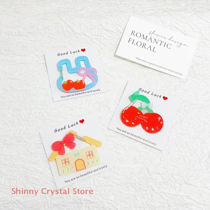 漫画の動物の形をしたカラビナアクリルキーホルダー装飾ホルダーキーホルダー多目的キーリングフックペンダントバッグアクセサリー