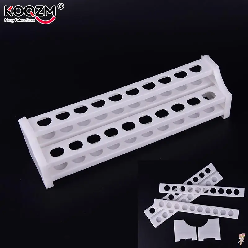 

Plastic 20 Holes White Test Tube Rack For Centrifuge Tubes Laboratory Supplies Stand Shelf For School Lab Equipment