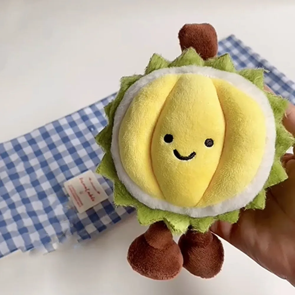 

Fruit Doll Fruit Durian Plush Keychain Collection Soft Durian Plush Doll Pendant Fluffy Cartoon Durian Plush Toy Keychain