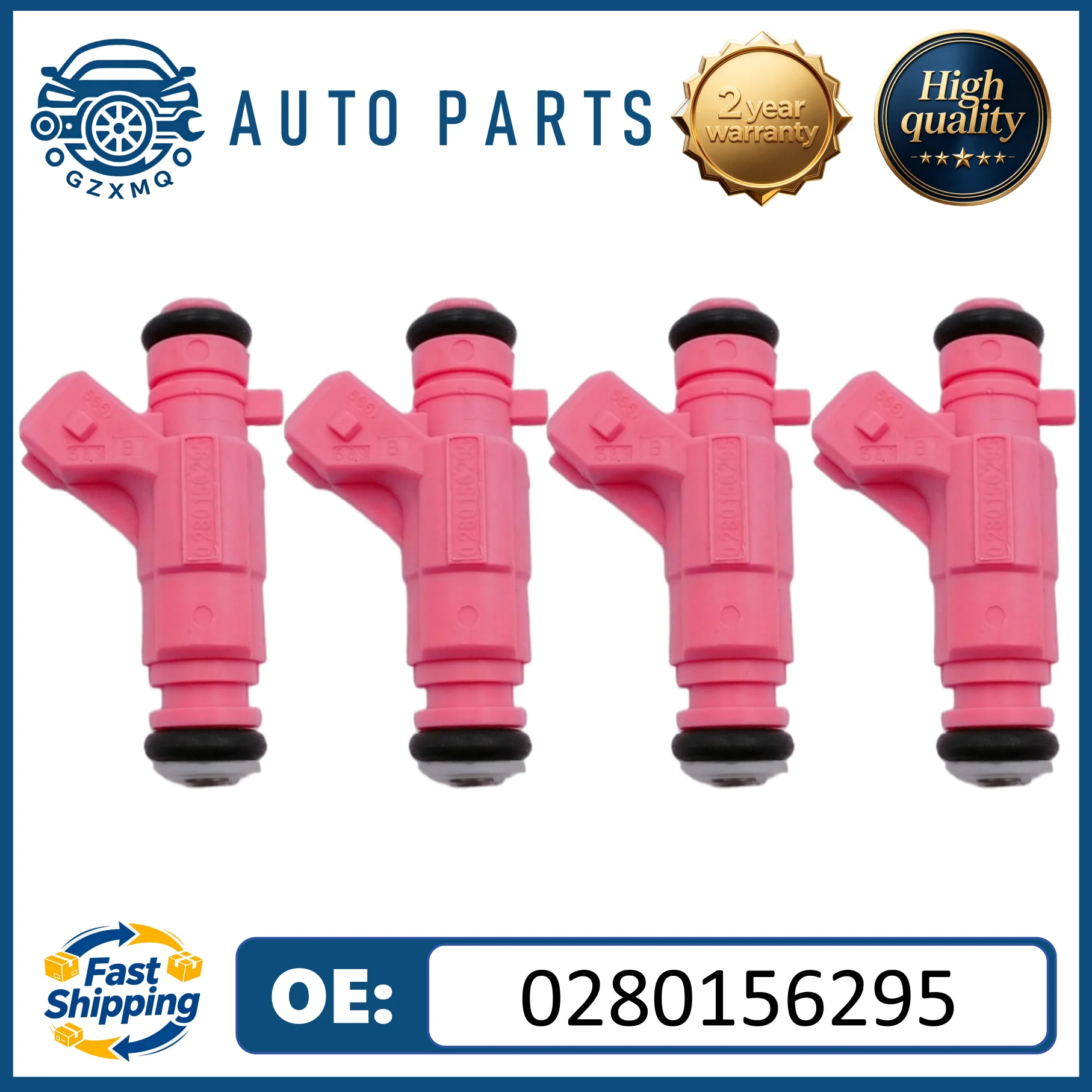 

4Pcs factory produces high-quality Fuel Injector 0280156295 For CITROEN&PEUGEOT C3 / 206 / 207