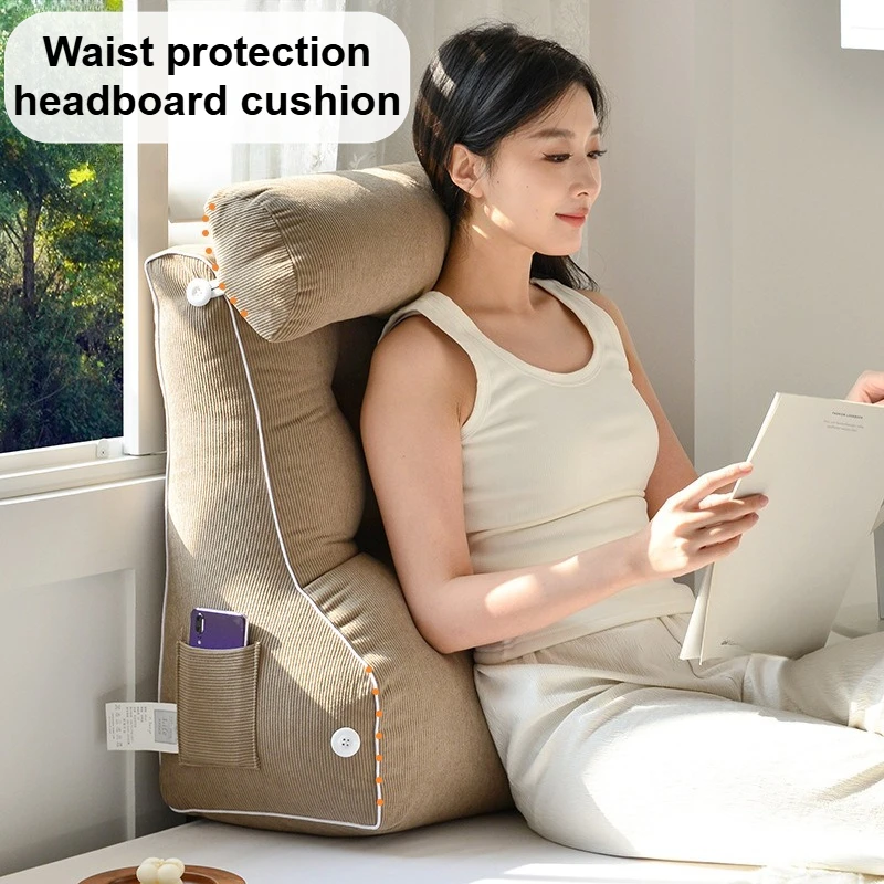 Multi Part Wrapped Cushion for Sleeping Soft Elastic Comfortable To Lean on For A Long Time Without Feeling Tired Bedhead Pillow