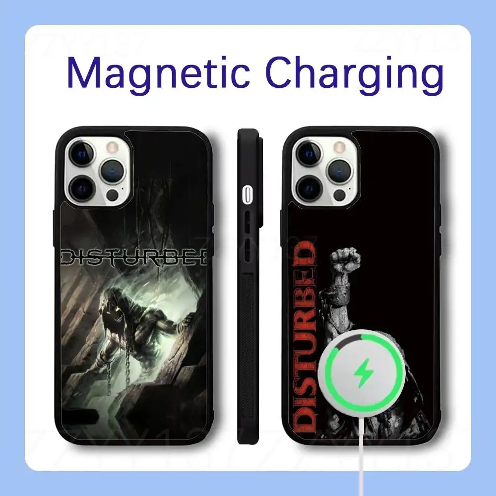 

D-Disturbed The Sickness Phone Case For iPhone 17,16,15,14,13,12,11,Pro,Max,Plus,Air,Mini,SE Magsafe Magnetic Wireless Charging