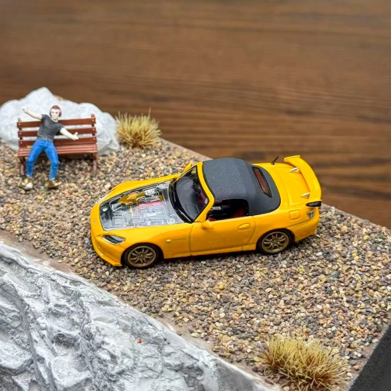 MH 1:64 S2000 TYPE S  MOTORHELIX Alloy Motor Vehicle Diecast Models Car Toys Collection Boy's Christmas Gifts