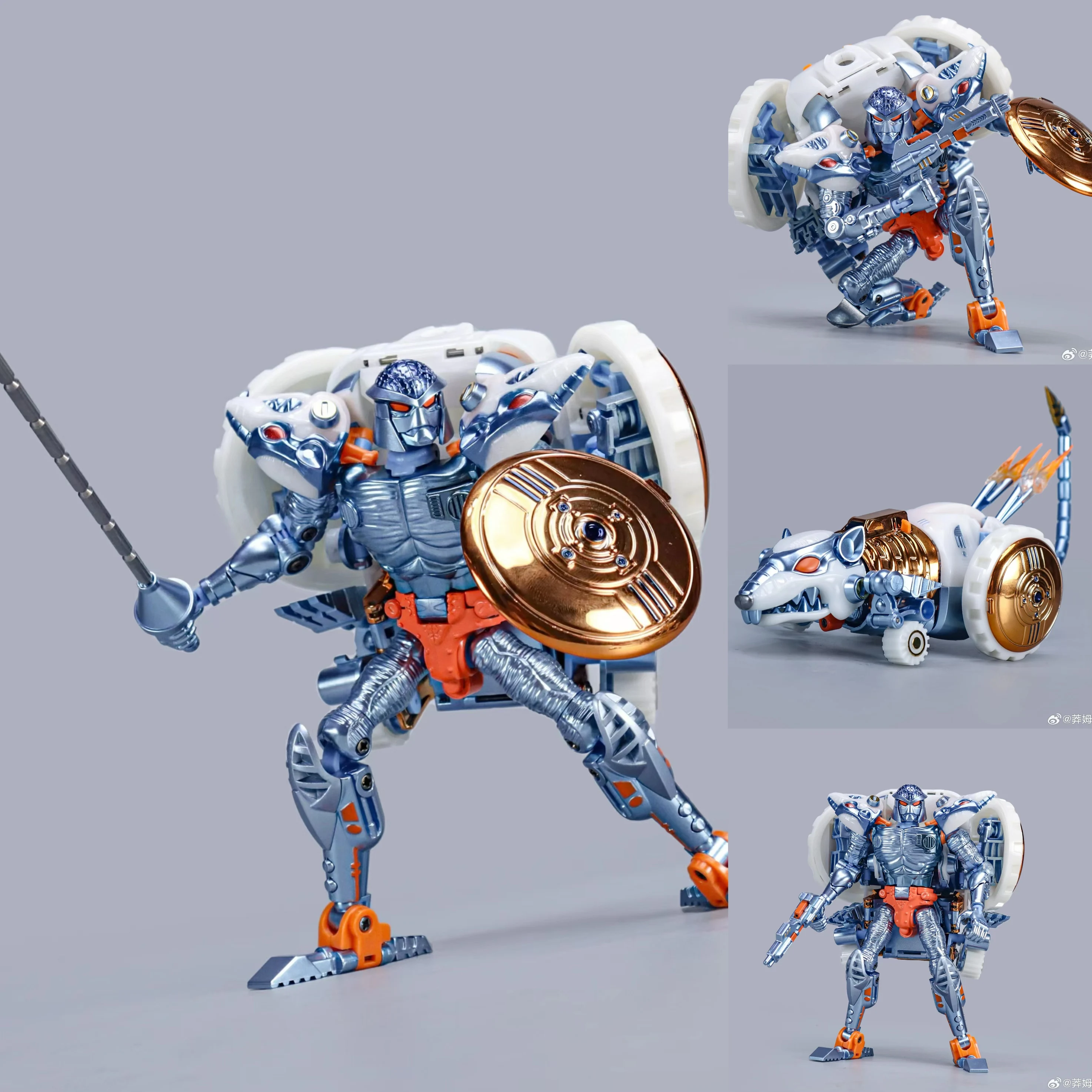 

[В наличии] перепечатка деформированных игрушек TA BWM-07G BWM07G Metal Rat 07G 07B мышь воин мобильная коллекция кукол подарки