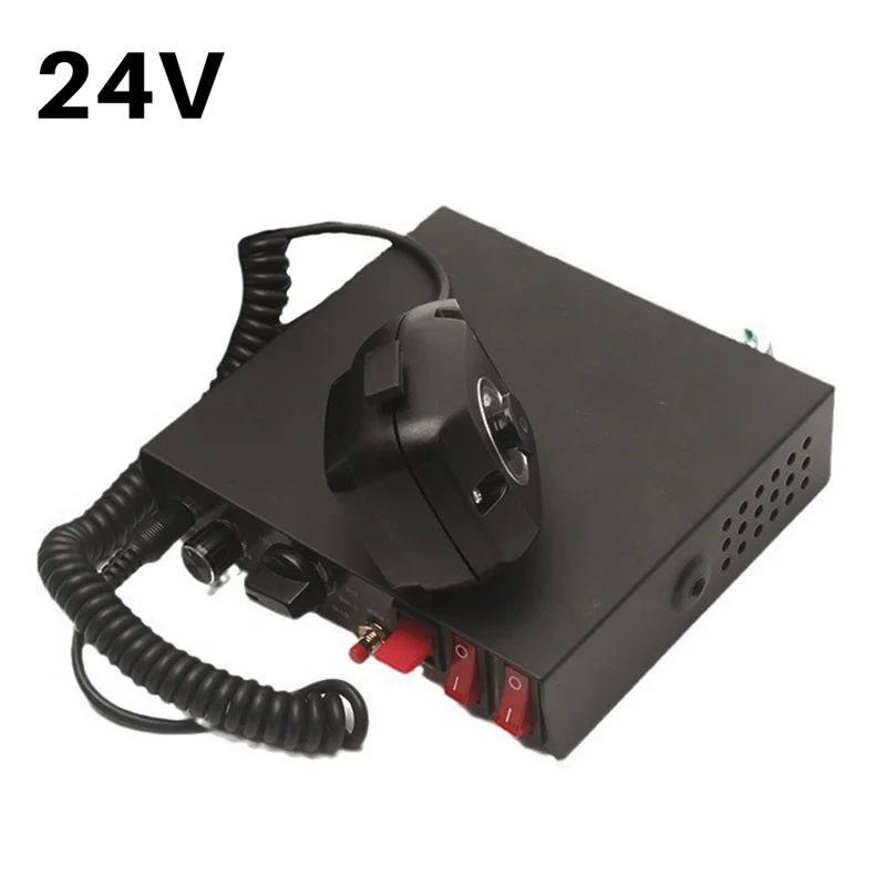 ABTC-200W 9 Sound Loud Warning Alarm Police Fire Siren Horn PA Speaker MIC System Microphone Fire Speaker Host