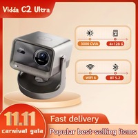 Hisense Vidda C2 Ultra 2025 NEW Projector 3300 CVIA Lumens 240HZ 1.67X Zoom 4k 1080P Mini Tri-color Laser Home Theater Projector