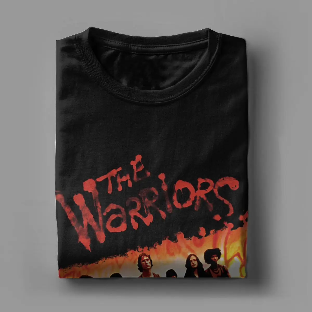 Novelty The Warriors One Gang T-Shirt for Men Crewneck Pure Cotton T Shirts Short Sleeve Tees Graphic Tops