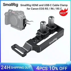 SmallRig Cable Clamp for HDMI and USB-C for Canon R5 / R6 / R5 C Cage 2982/3464 and R6 Mark II Camera Cage 4159 -2981B