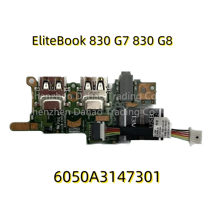 

For HP EliteBook 830 G7 830 G8 USB Aduio Board With Cable 6050A3147301 6035B0205201