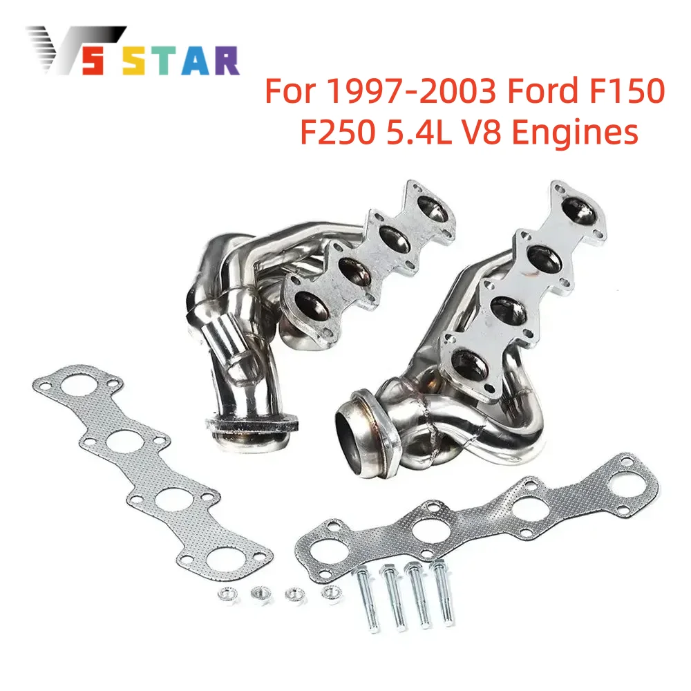 Exhaust Manifold Header Sliver For Ford 1997-2003 F150 F250 5.4L V8 1998-2003 Expedition 5.4L V8
