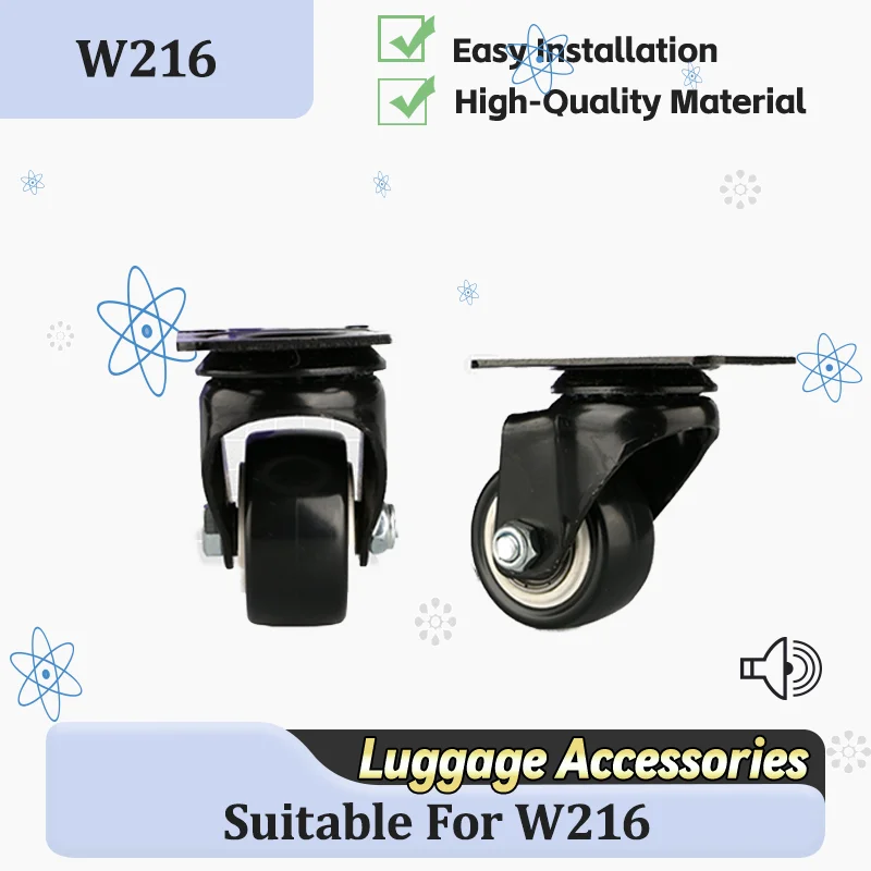 

For W216 Luggage Silent Bearing Wheels — Ultra-Smooth 360° Mobility Luggage Replacement Parts
