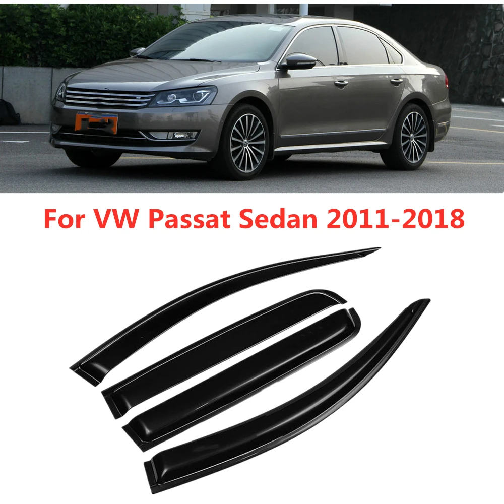 

For VW Passat Sedan 2011 2012 2013 2014 2015 2016 2017 2018 Car Side Window Deflector Sun Rain Snow Guards Awnings Shelters