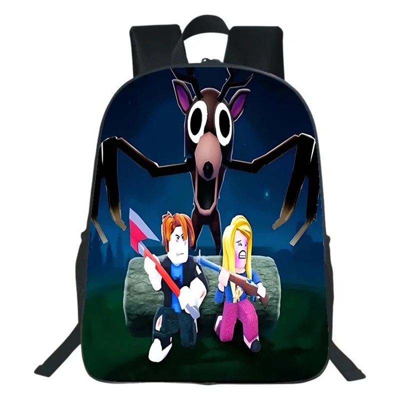 99 Nights In The Forest ゲームバックパック 40cm 学生スクールバッグ かわいいストラップリュックサック 子供ティーン向け コスプレ ハロウィンパーティーギフト