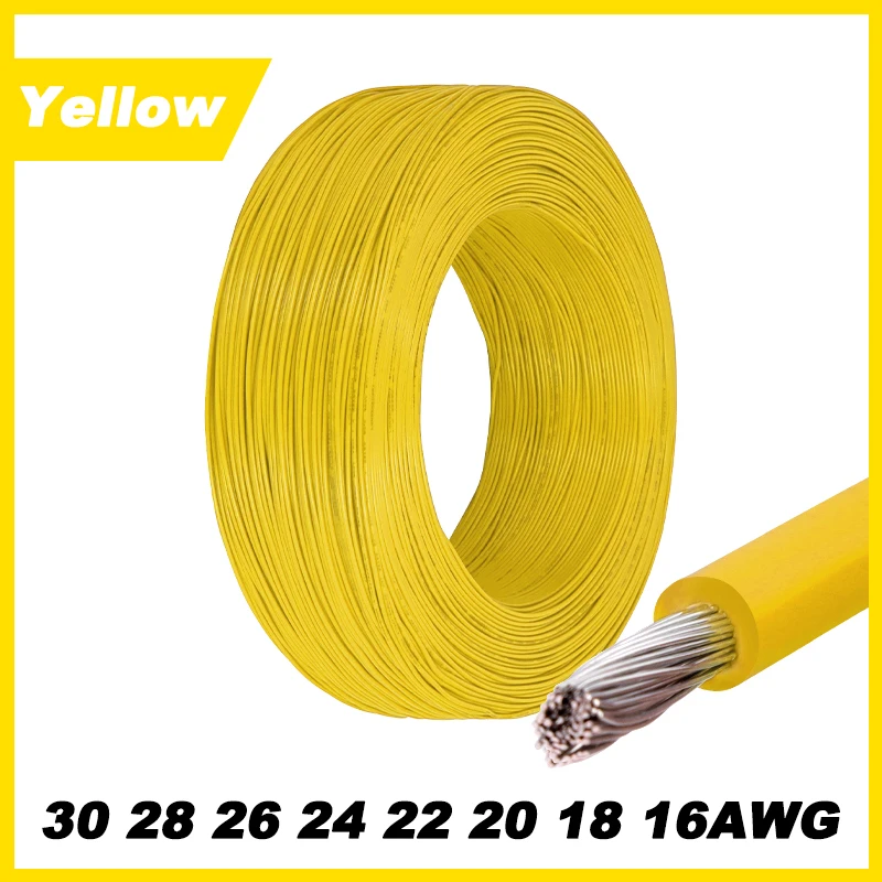 12 Farben 1007 Mehradriges Elektrokabel 5/10M 30/28/26/24/22/20/18/16AWG PVC-isoliertes Verzinntes Kupferkabel für DIY LED-Leitungen