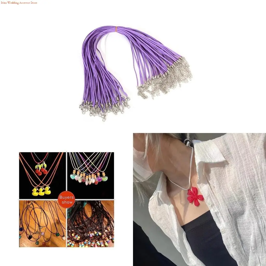 G92D Soft Suedes Rope Lobster Clasp String Cord for Pendant Necklace Jewelry Making