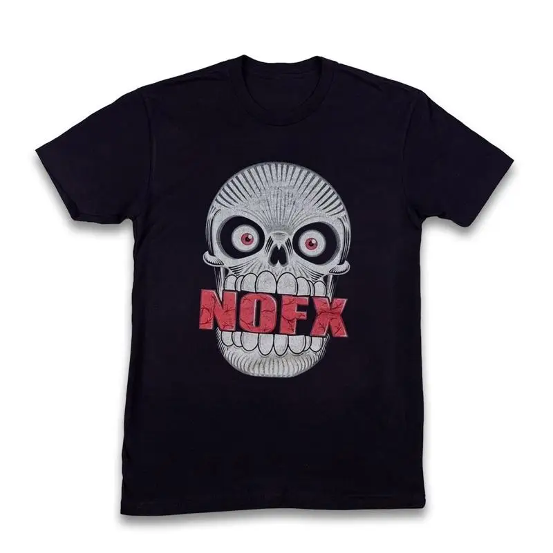 

NEW NOFX Skull T Shirt Black Cotton Size S 5XL