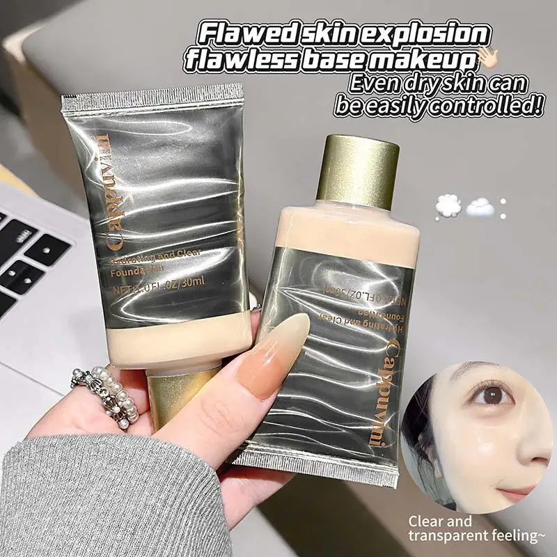 Cappuvini Hydrating Liquid Foundation Blemish Coverage With Skin-Blending Texture Radiant Finish Lightweight Smooth Makeup Base