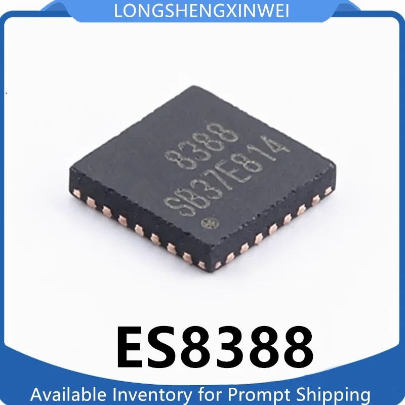 1PCS ES8388 Silk Screen 8388 New Original QFN28 Stereo Audio Decoding Chip in Stock