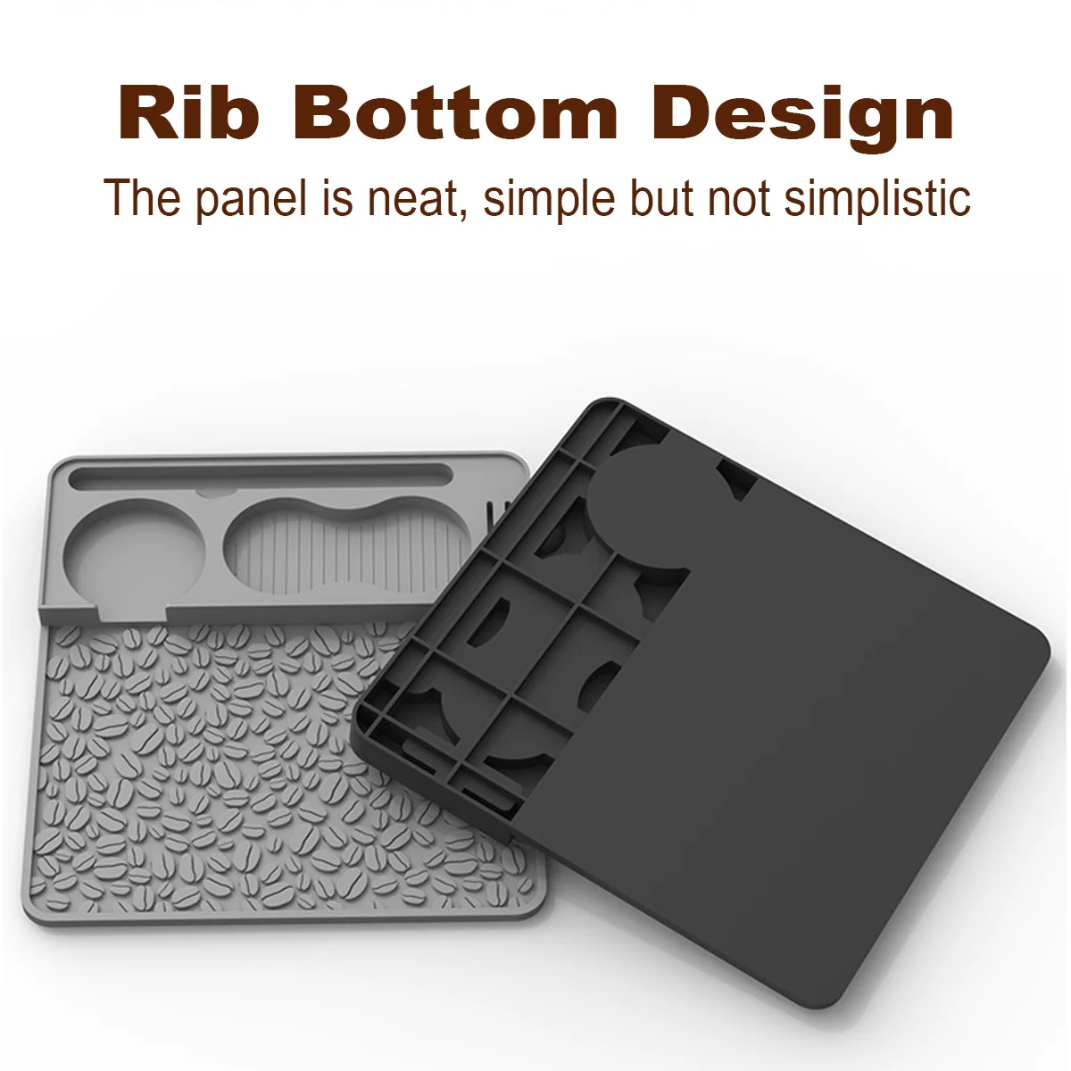 

E5 Espresso Tamping Mat, Professional Silicone Barista Station with Tool Slots, Compatible with Portafilters, Heat Resistant Mat