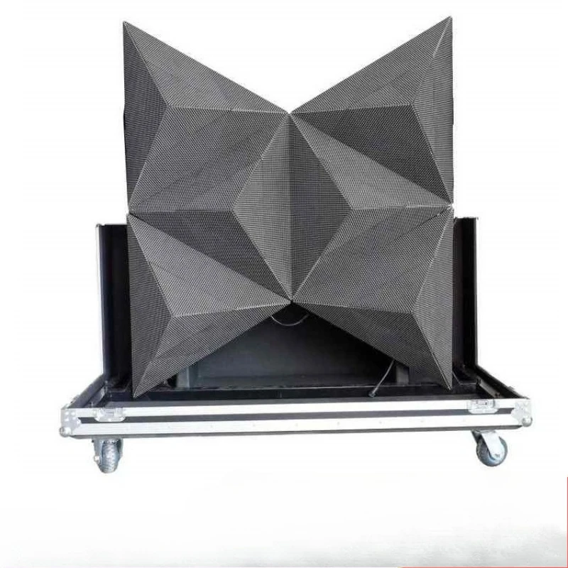

P2.5 pyramid LED display, cool color LED electronic screen, Shenzhen manufacturers customize indoor and outdoor special-shaped
