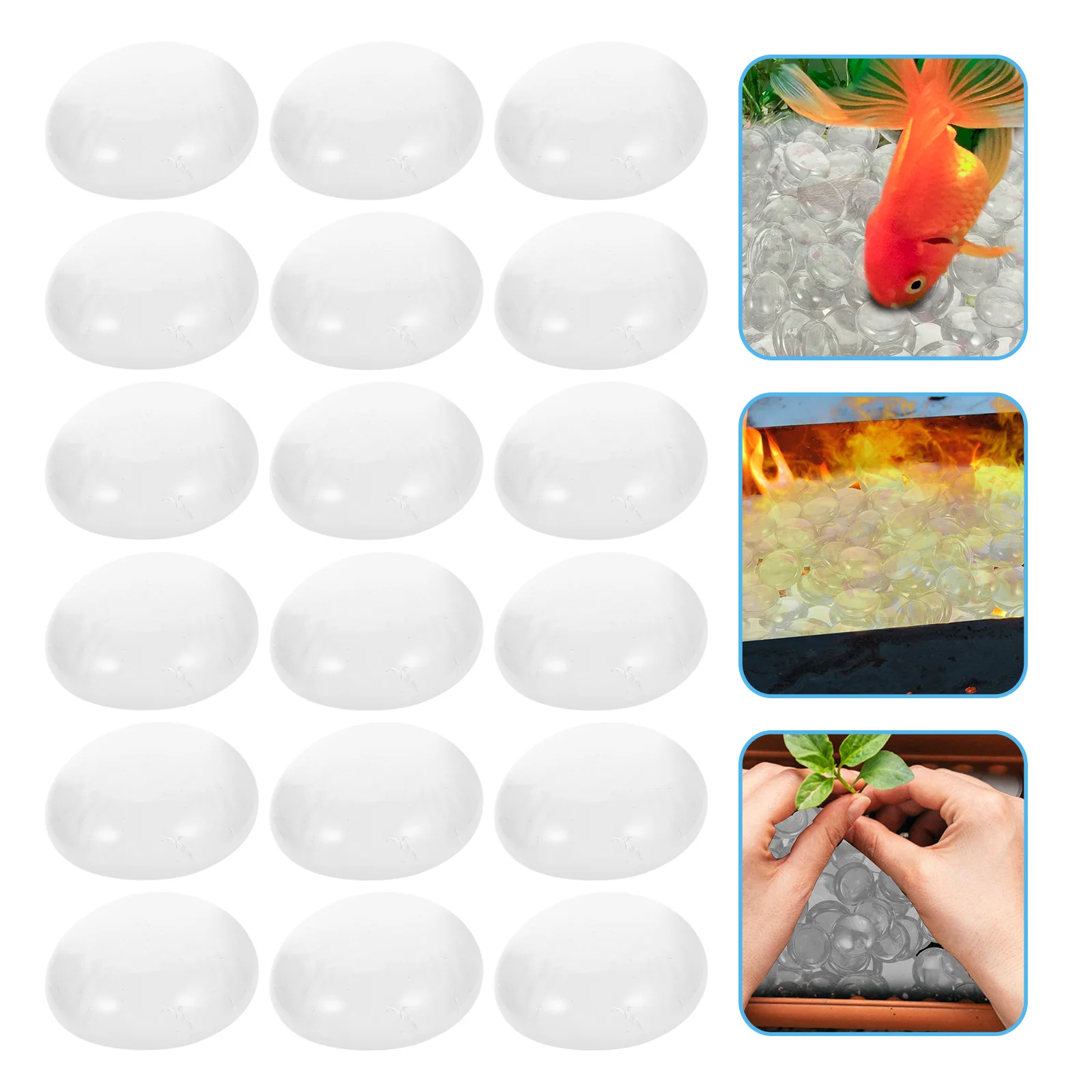 1 Kantong Manik-manik Multiwarna Tahan Panas untuk Perapian, Akuarium, Pot Tanaman, Kerajinan DIY, Kerikil, Lanskap Akuarium