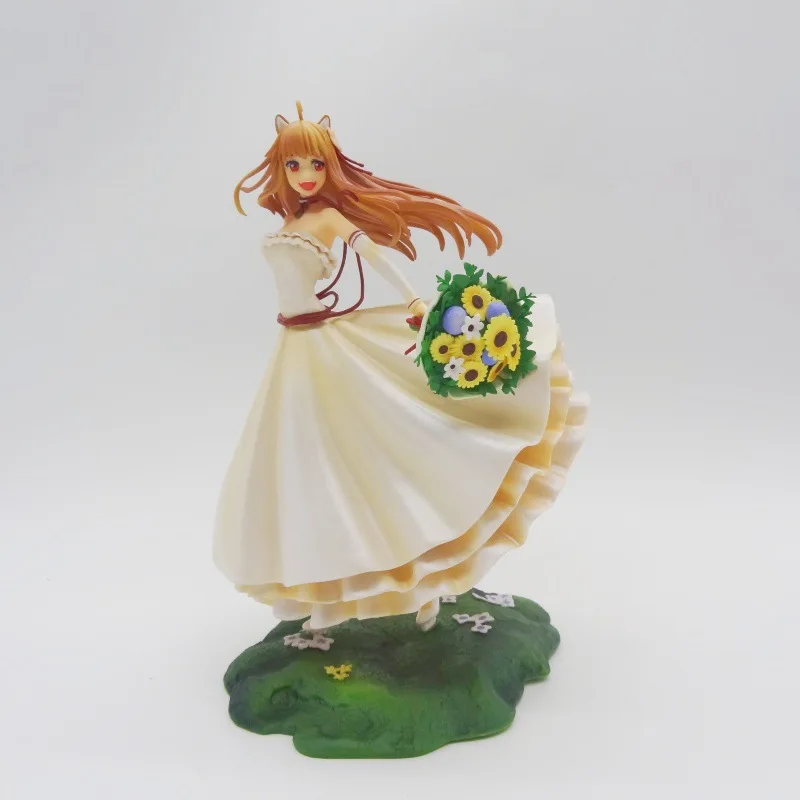 23CM Spice and Wolf Holo Wedding Dress Ver. 1/8 Girl Anime Figure PVC Action Figure Game Statue Model Collection Toys Doll Gifts