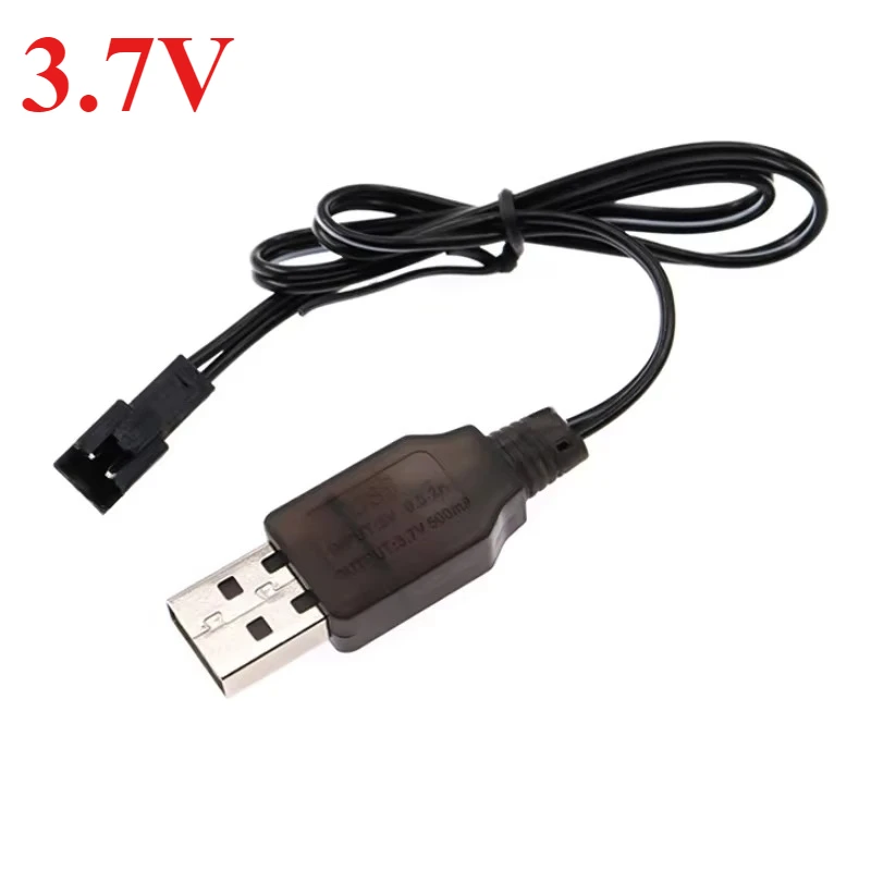 USB Charging Cable with SM-2P Plug Connector for RC Cars, Trucks,RC Ships,Drones,Air Gun,3.7V/4.8V/6V/7.2V/8.4V/9V Charger Cable