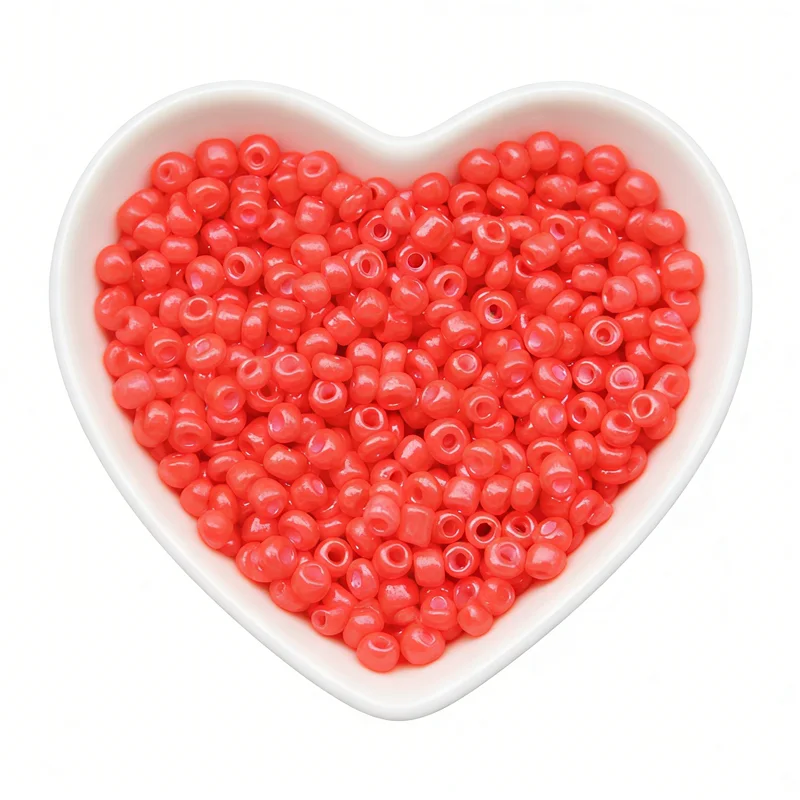 Solid red 2mm 3mm 4mm Glass Beads Czech Seed Beads Small Round Loose DIY Spacer Beads