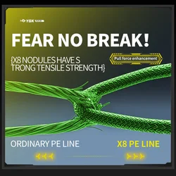 YGK X16-BRAID línea de pesca trenzada PE súper resistente agua salada