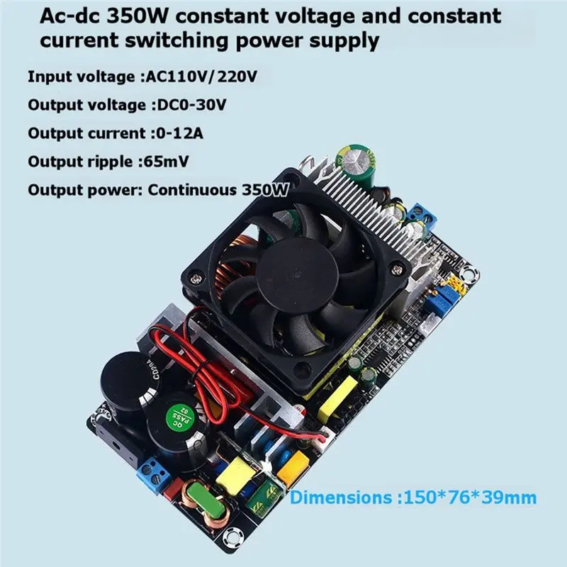 ABFS AC220V To DC0-30V 350W High-Power Adjustable Constant Voltage Current Switching Power Supply Module For Electronic Devices