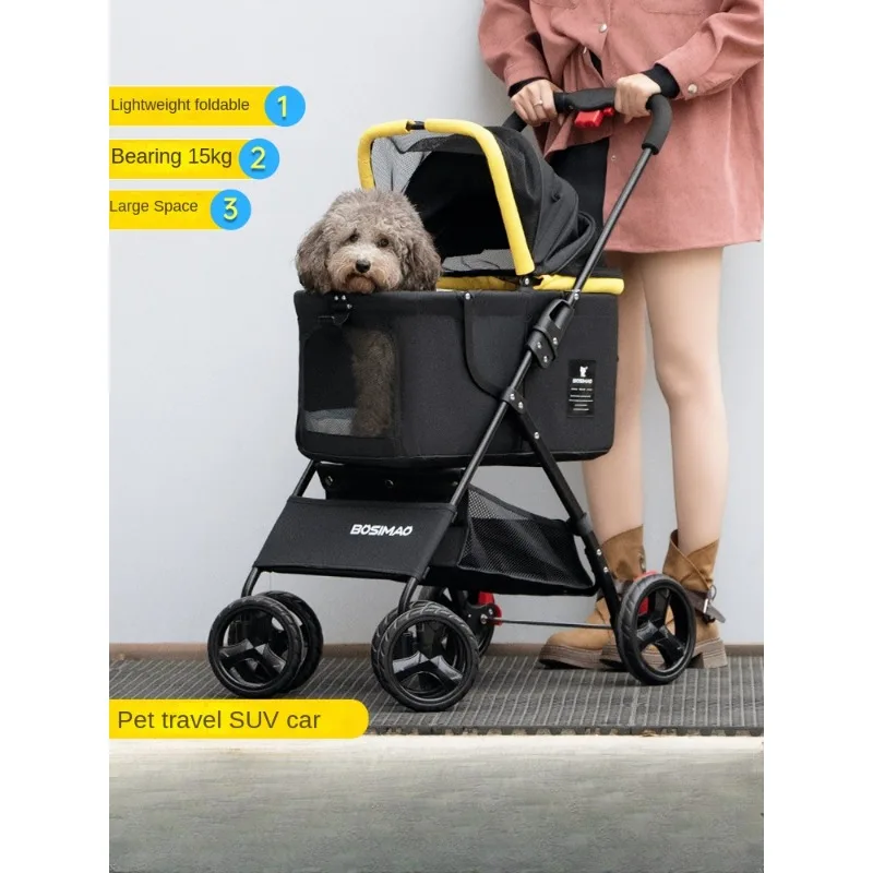 

Dog Stroller with Safe and Comfortable Design - Perfect for Travel and Stroll