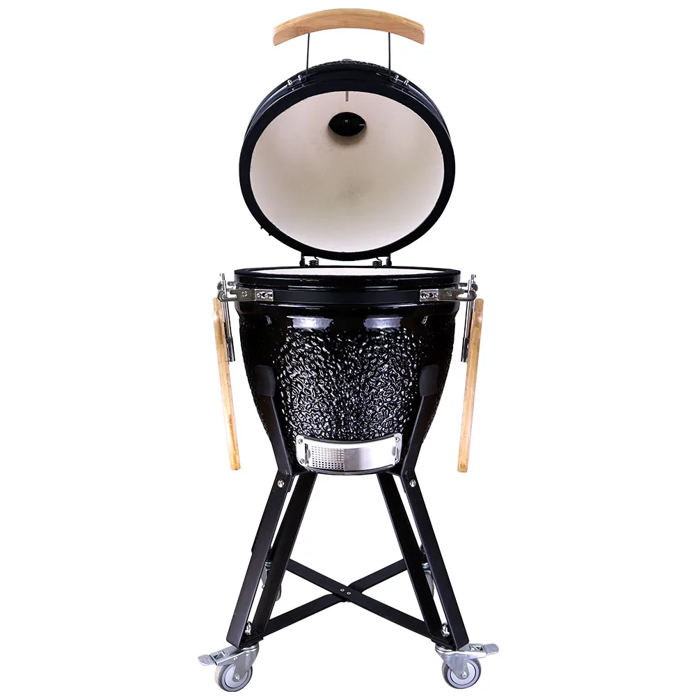 

18-дюймовая керамическая камадо-барбекю, угольная курильница, угольная паррилла с функциями домашнего и кухни на открытом воздухе