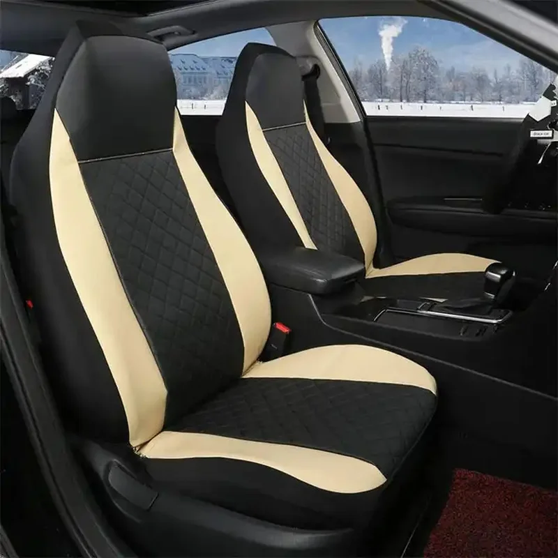 High Quality High Back Front Bucket Seat Covers Universal For Car Truck SUV Pickup