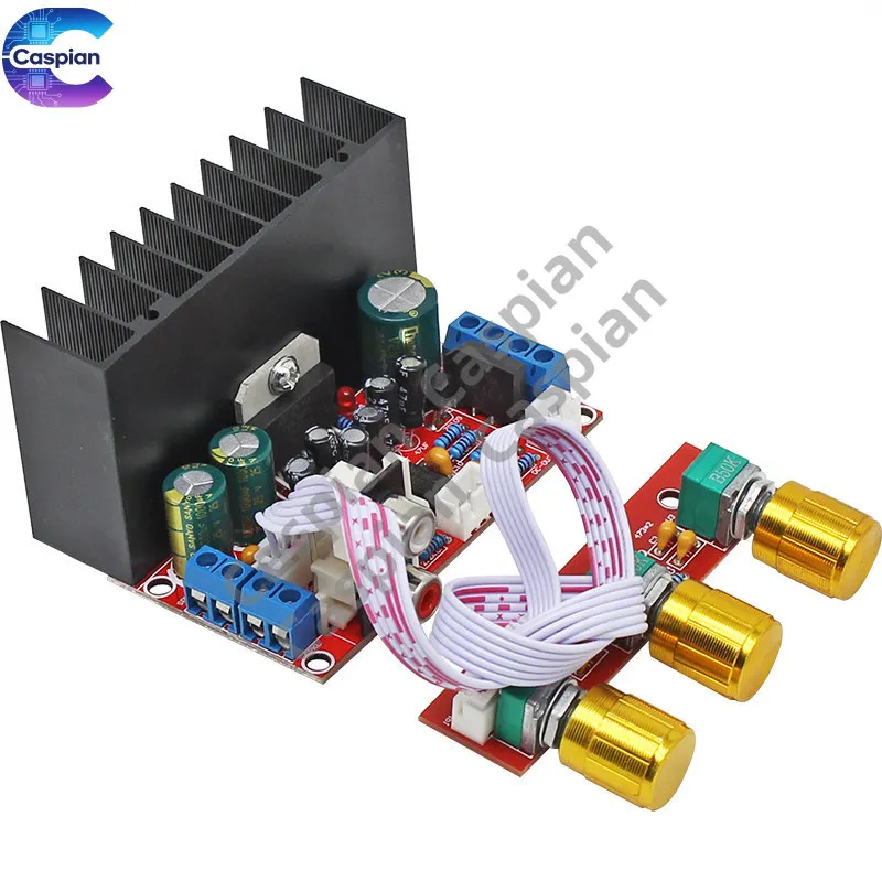 

2.1 channel subwoofer speaker amplifier board TDA7377 single power DIY computer audio modification module