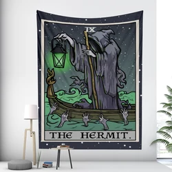 Tarot Psychedelic Scene Home Decor Tapestry Witchcraft Hippie Boho Pretty Room Wall Decor Wall Hanging