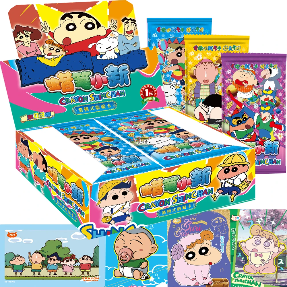 

Japanese Anime Crayon Shin-chan Collection Card Nohara Shinnosuke Funny Cute Cosplay Character Cards Children Christmas Gifts