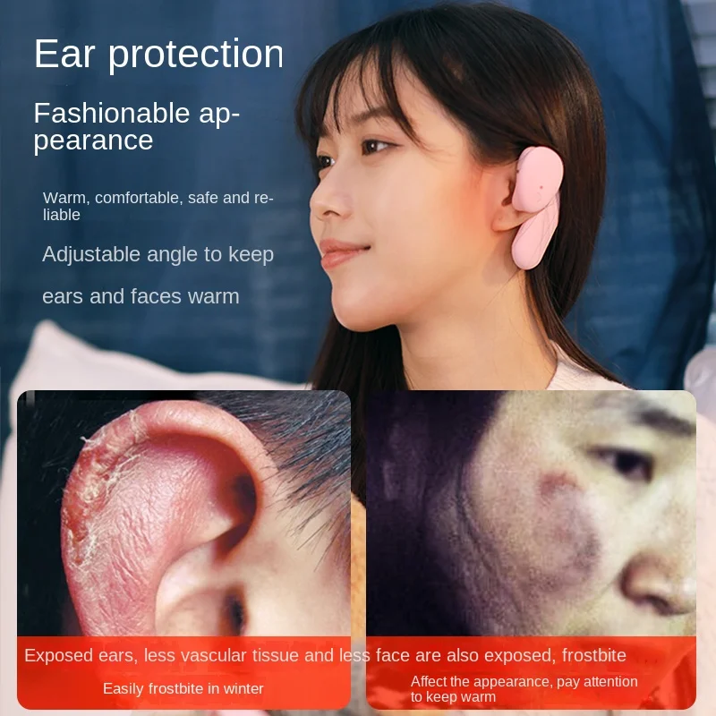 تدفئة للأذنين اليد دفئا سماعات أذن صغيرة دافئة USB شحن المحمولة اثنين في واحد لطيف الشتاء