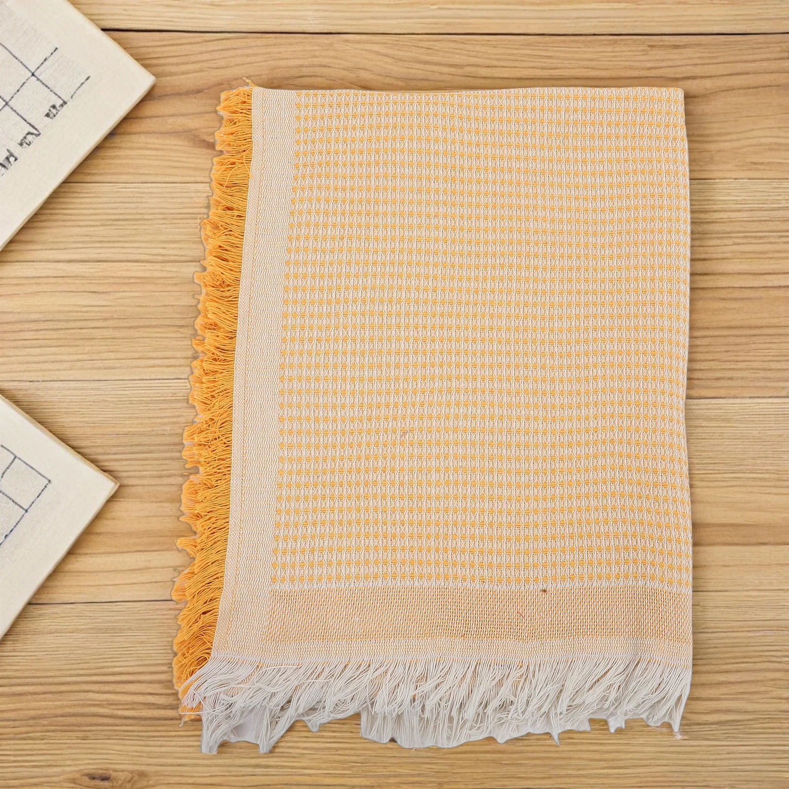 

Outdoor Picnic Blanket Breathable Cotton Yarn Mat Portable Tablecloth for Family Camping Car Trunk Multifunctional Travel Beach