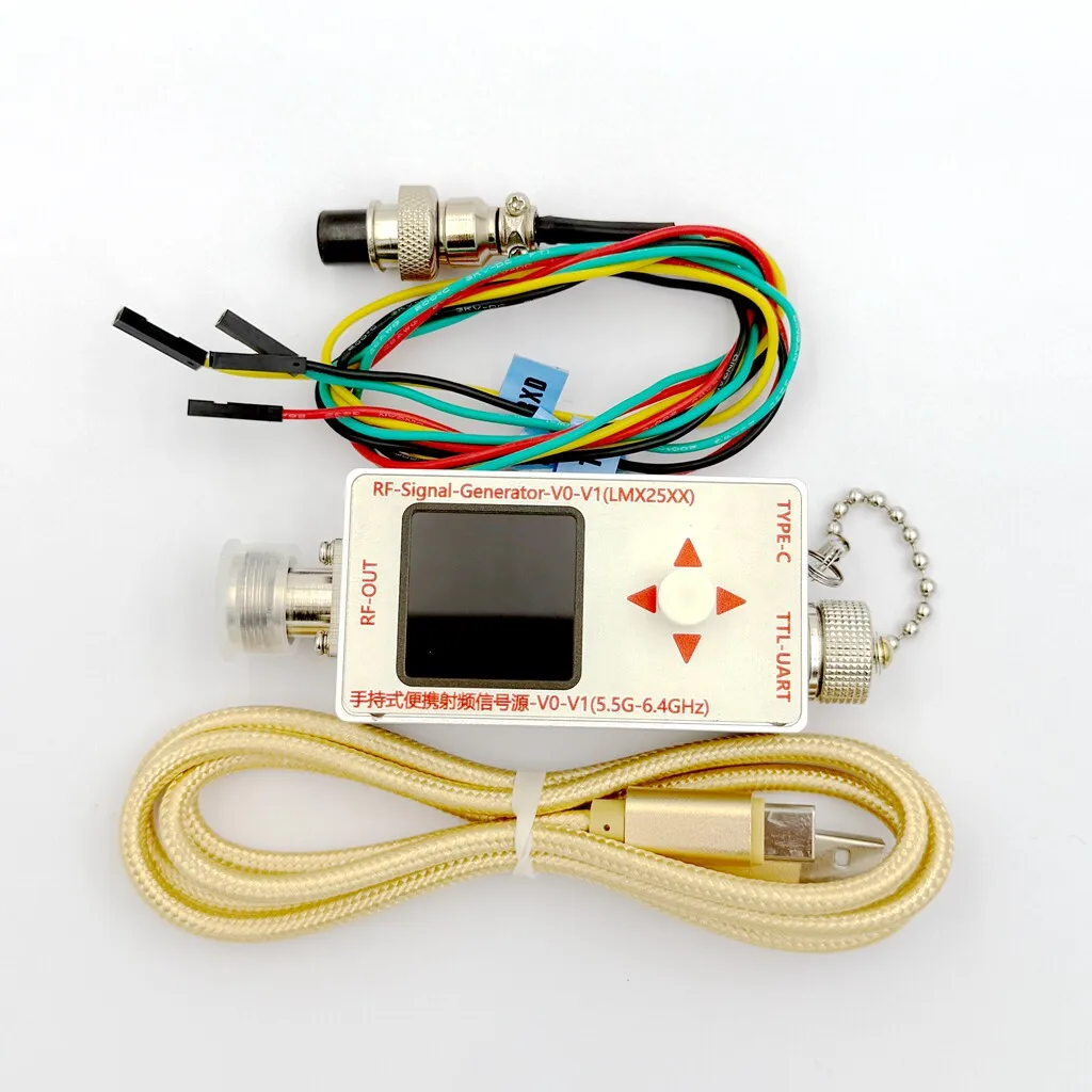 12.5M-6.4GHz RF Signal Source Generator V0-V1 Sweeper, with Modulation, High Frequency Sine Output