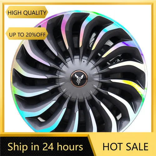 

For VOYAH Free Specialized wheel hub sticker rainbow decoration reflective color scratch repair