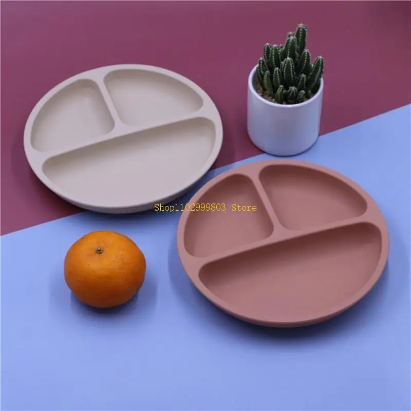 7 قطع الطفل BPA الحرة ملعقة مقاومة للماء تغذية وعاء من السيليكون أدوات المائدة الطفل الاشياء J0MF