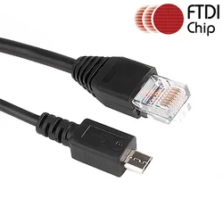 Micro USB Console Cable for Cisco ,Micro USB  to RJ45 8P8C RS232 Serial Console Cable for Routers Switches and Firewall 1.8M