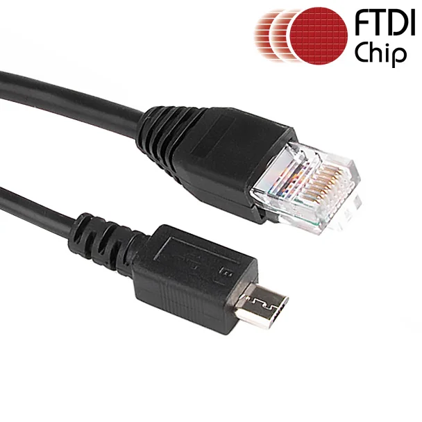 Micro USB Console Cable for Cisco ,Micro USB  to RJ45 8P8C RS232 Serial Console Cable for Routers Switches and Firewall 1.8M